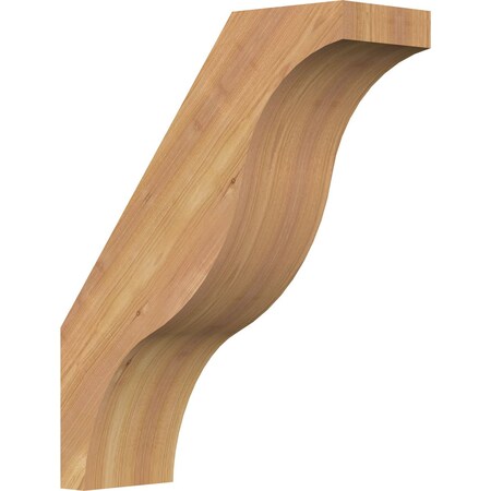 Ekena Millwork 5 1/2"W x 16"D x 20"H Funston Smooth Knee Brace, Western Red Cedar BRC06X16X20FST00SWR